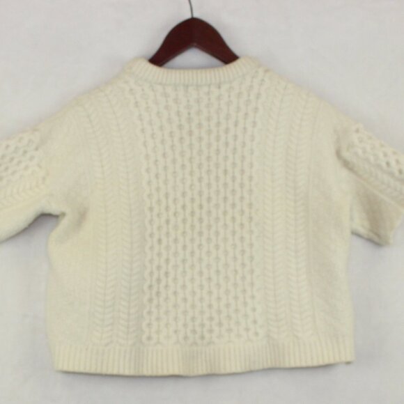 Blarney Woollen Mills Crop Sleeve Merino Sweater Womens XL - Picture 2 of 7